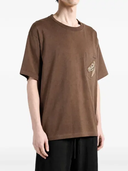 Tricou Bode cu buzunare aplicate maro