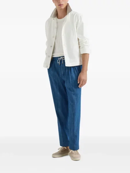 Pantaloni Brunello Cucinelli albastru