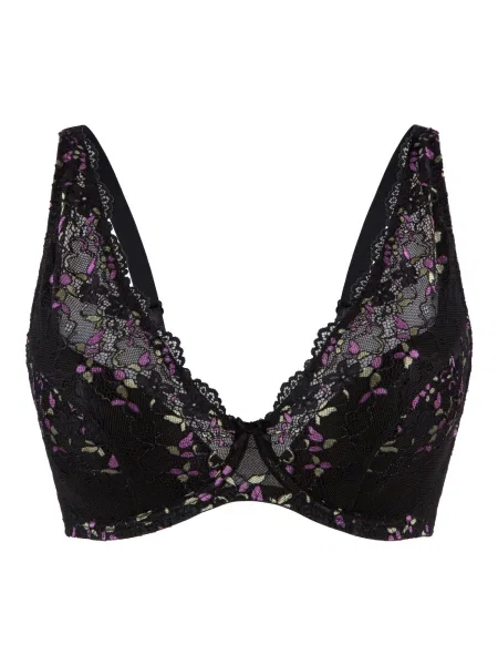 LingaDore Sutien verde / lila negru