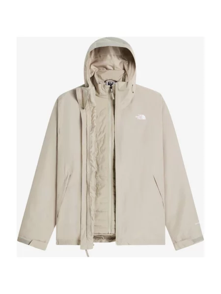 Kurtka z kapturem The North Face Carto Mono Triclimate S beżowy