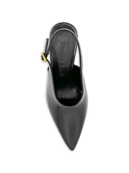 Pantofi cu toc Studio Amelia slingback negru