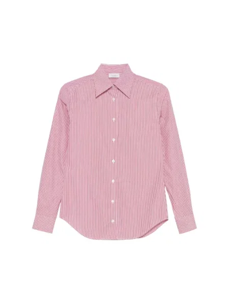 Koszula Mazzarelli w paski czerwona