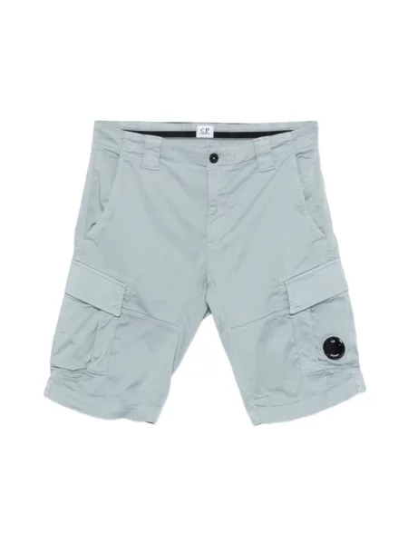 Satynowe szorty cargo C.p. Company niebieskie