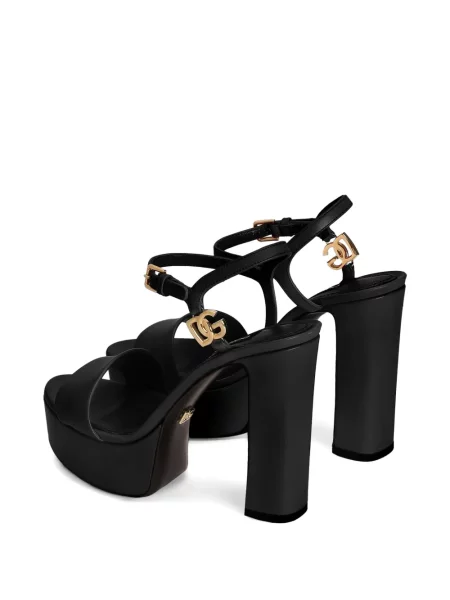 Sandale Dolce & Gabbana cu platformă negru