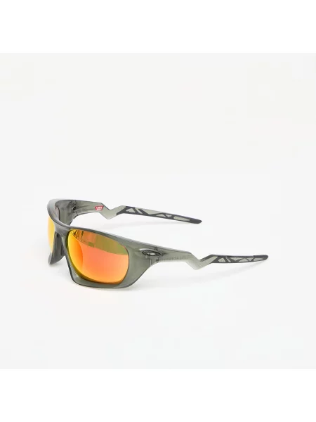 Okulary Oakley Lateralis Matte Olive Ink z soczewkami Prizm Ruby zielone