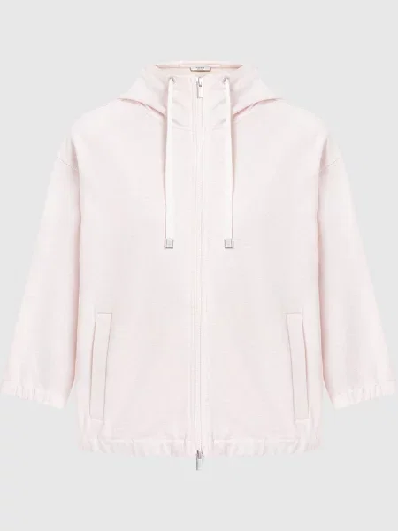 Меланжева спортивна кофта з ланцюжком моніль Peserico рожева