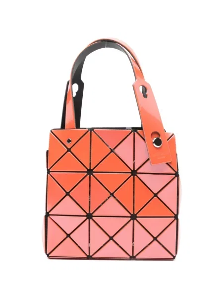 Geantă de mână Bao Bao Issey Miyake cu imprimeu geometric portocaliu