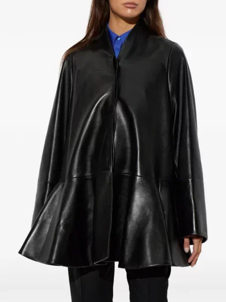 Palton Loewe din piele negru