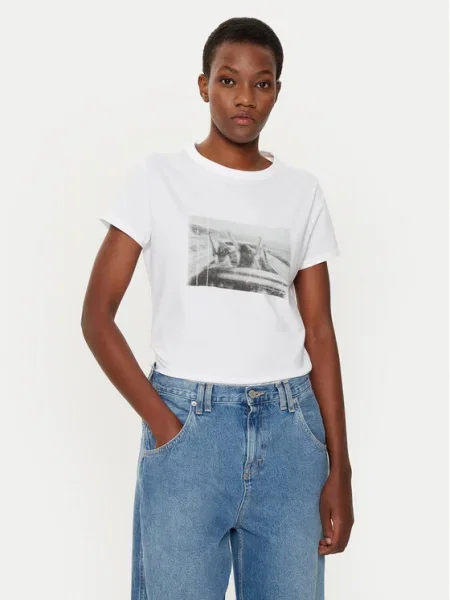 BOSS Tricou alb