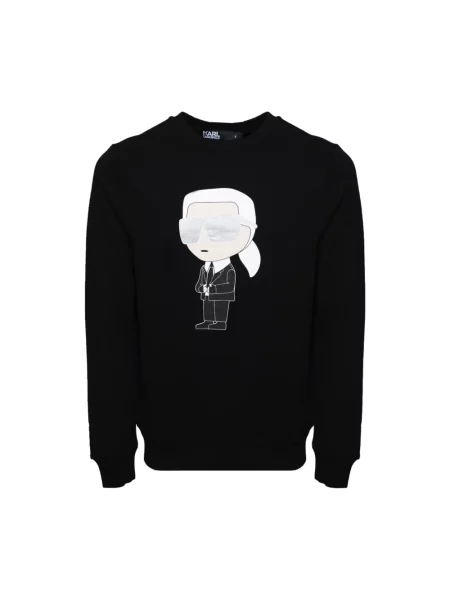 Bluza nierozpinana Karl Lagerfeld czarna