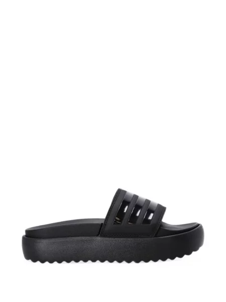 Sneakerși Adidas din piele cu platformă negru