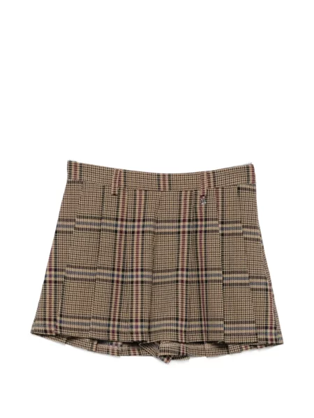 Pantaloni scurți Dixie în carouri maro