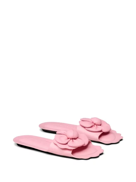 Sandale Marc Jacobs cu model floral cu aplicații roz