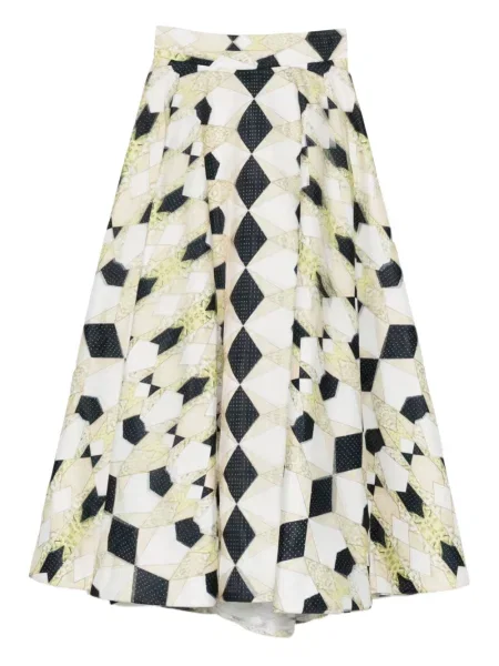 Spódnica plisowana Gemy Maalouf z nadrukiem