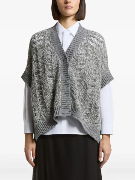 Cardigan Peserico tricotate gri