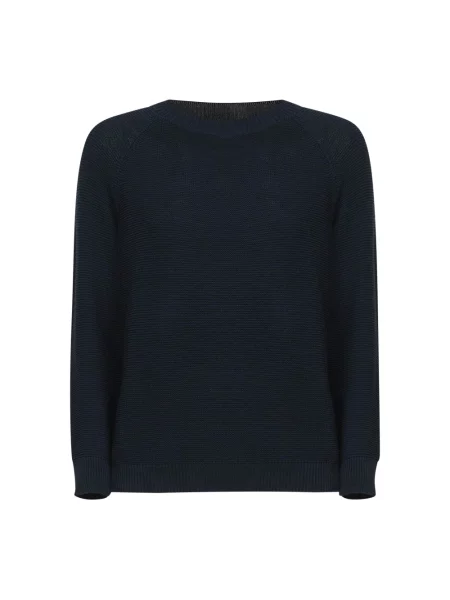 Dzianinowy sweter Weekend Max Mara niebieski