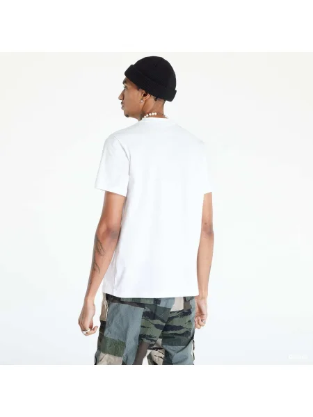 Tricou Fred Perry cu broderie alb