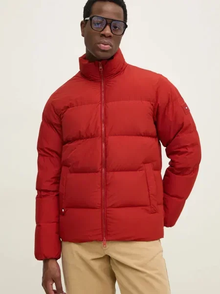 Пухено яке Tommy Hilfiger зимен модел червено