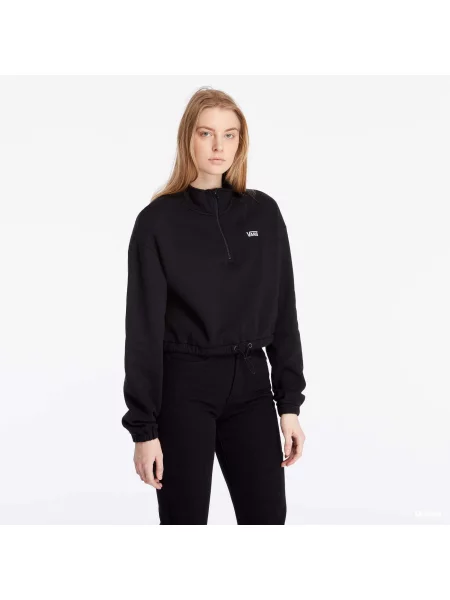 Bluza Vans Left Chest Half Zip Fleece Black L czarny