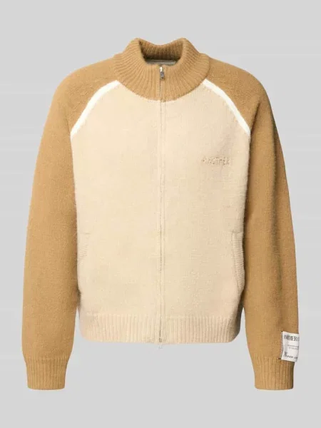 Kardigan z zamkiem błyskawicznym Another Cotton Lab biały