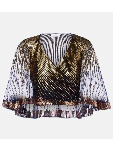 Cropp top Rabanne albastru