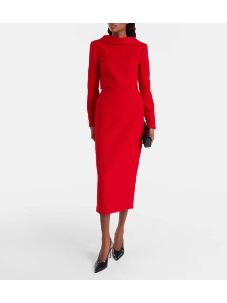 Top Roland Mouret roșu