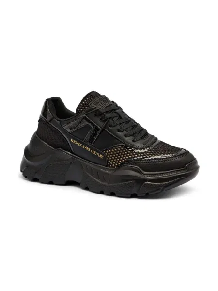 Versace Jeans Couture Sneakers FONDO SPEEDTRACK DIS. 4 cu adaos de piele negru