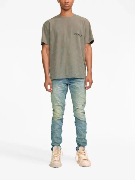Skinny jeansy skinny Purple Brand niebieskie