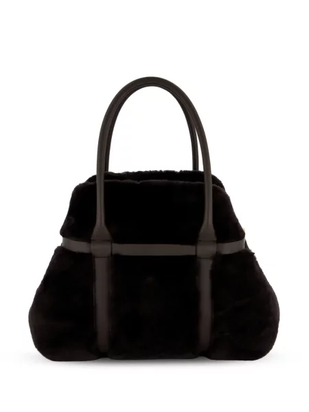 Geantă shopper Loro Piana din piele maro