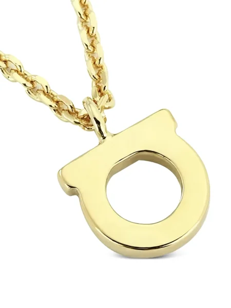 Colier Ferragamo de cristal auriu
