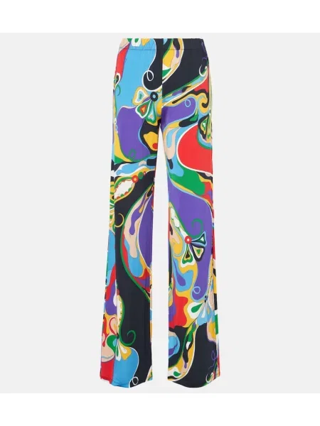 Pantaloni Pucci din satin