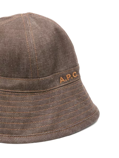 Pălărie A.p.c. cu autograf maro
