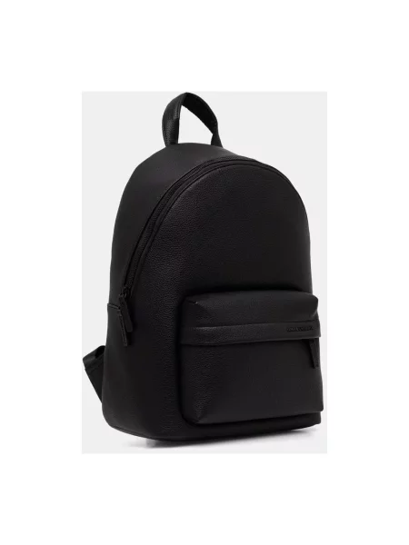 Armani Exchange plecak z imitacji skóry czarny