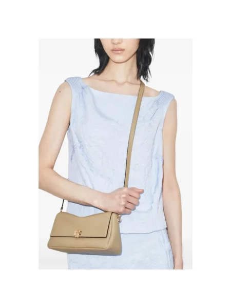 Torebka Tory Burch skórzana beżowa