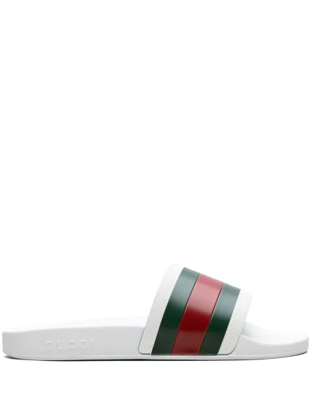 Papuci Gucci alb