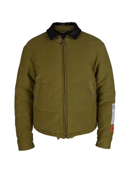 Gulerat matlasat geacă Heron Preston verde