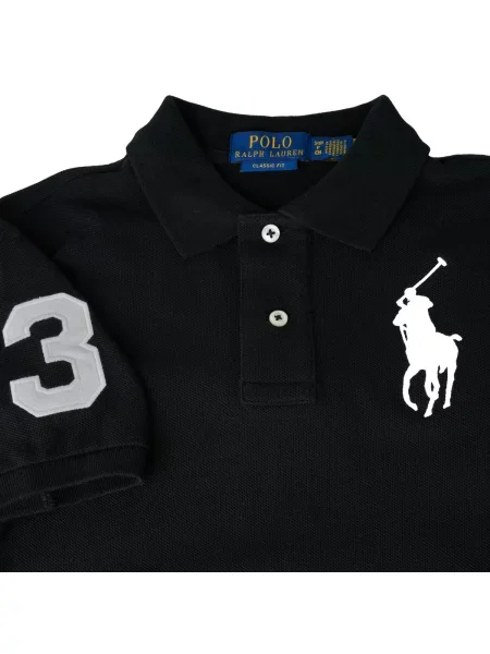 Tricou polo copii Polo Ralph Lauren negru