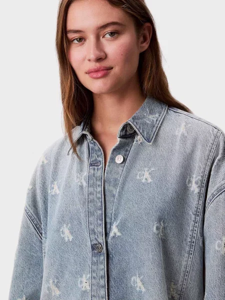 Джинсовое платье Calvin Klein Jeans голубое