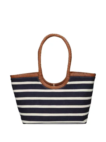 Чантичка Tommy Hilfiger бродирана на райета синьо