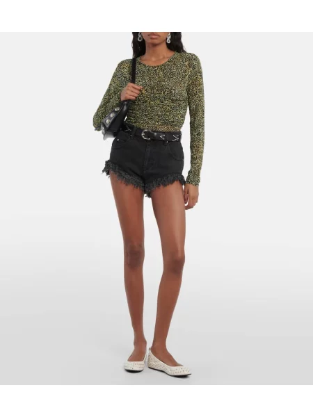 Balerini Isabel Marant din piele alb