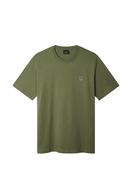 Tricou Ps Paul Smith cu model zebră cu autograf verde