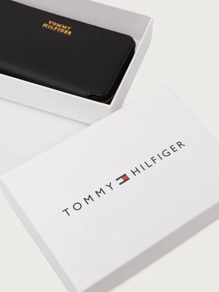 Tommy Hilfiger портфейл дамски от кожа черно
