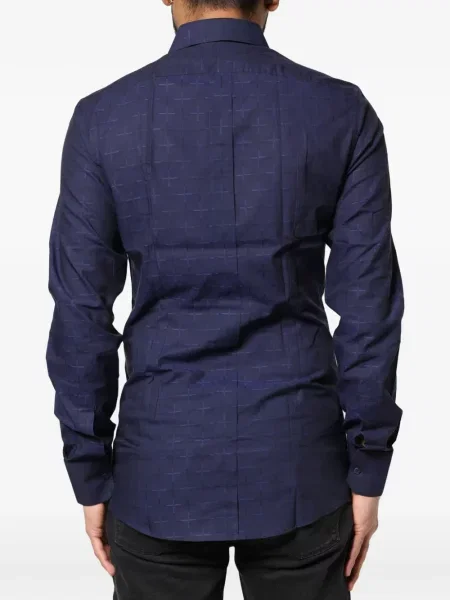 Kockás ing Dolce & Gabbana kék