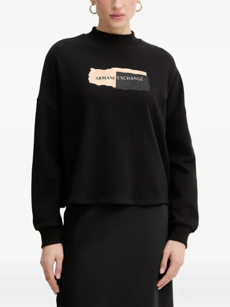 Hanorac Armani Exchange cu imagine negru