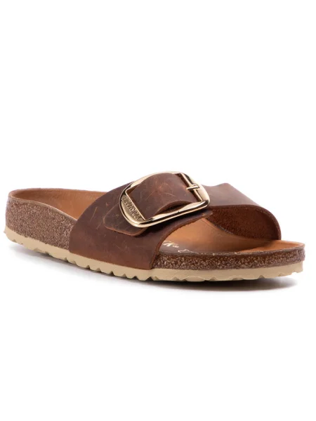 Șlapi Birkenstock maro