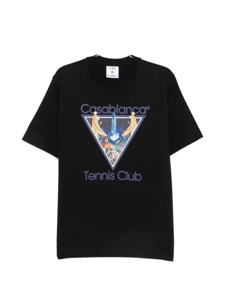 Tricou Casablanca cu imagine cu decolteu rotund negru
