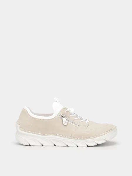 Кожаные ботинки Rieker бежевые