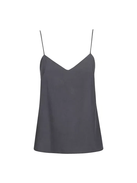 Jedwabny top Max Mara niebieski