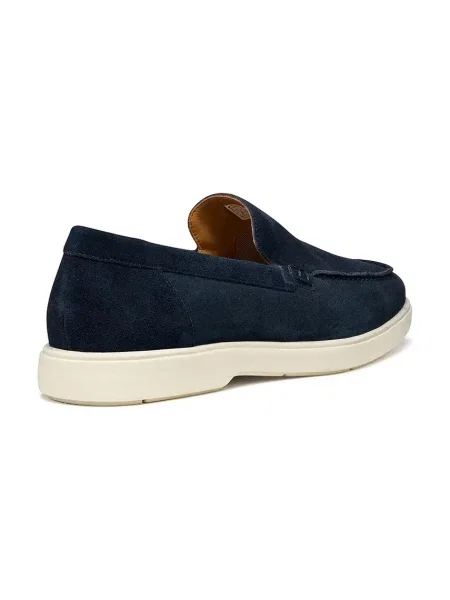 Mocasini Geox din piele albastru