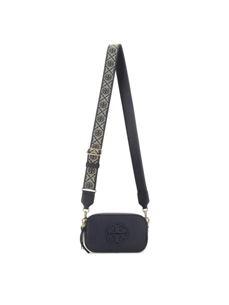 Torebka crossbody Tory Burch skórzana elegancka niebieska